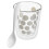URBN-CHEF (4 Pcs (2 Cups 2 Spoons), Silver) 4/8/12 Pcs Coffee Tea Resistant Cups Mugs Glasses 2