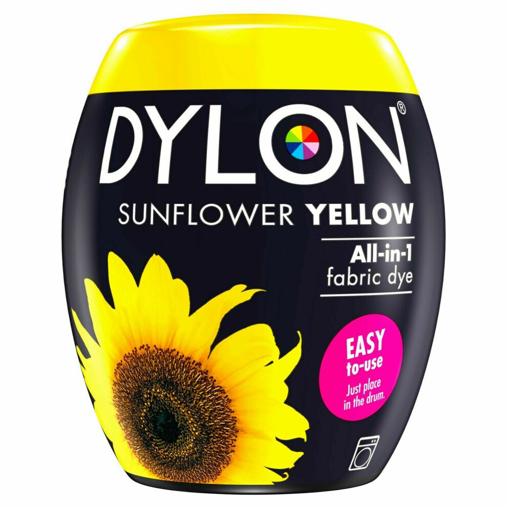 (Sunflower Yellow) DYLON Washing Machine Fabric Dye Pod