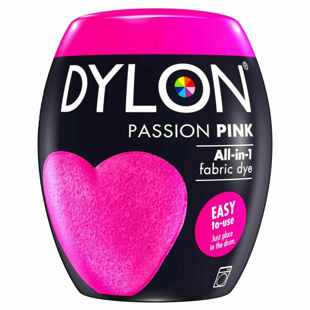 (Passion Pink) DYLON Washing Machine Fabric Dye Pod