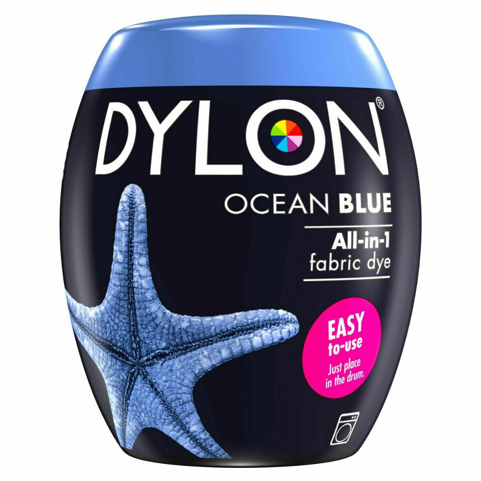 (Ocean Blue) DYLON Washing Machine Fabric Dye Pod