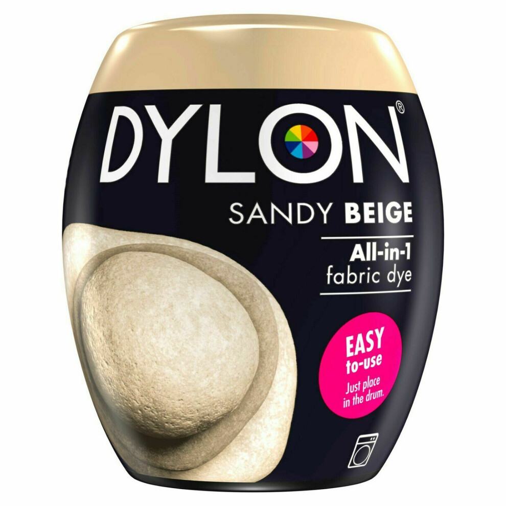 (Sandy Beige) DYLON Washing Machine Fabric Dye Pod