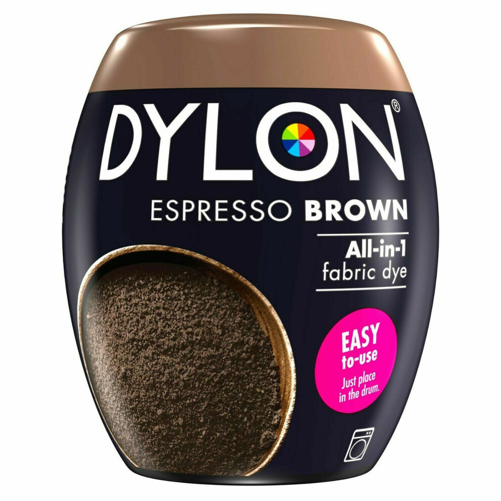 (Espresso Brown) DYLON Washing Machine Fabric Dye Pod