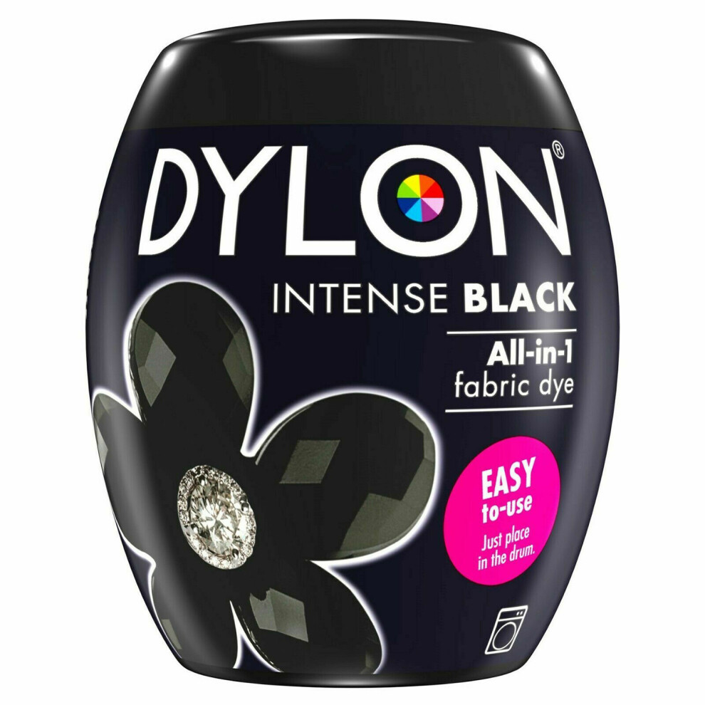 (Intense Black) DYLON Washing Machine Fabric Dye Pod