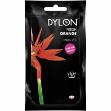 (Fresh Orange) DYLON Hand Fabric Dye Sachet For Clothes & Soft Furnishings, 50g
