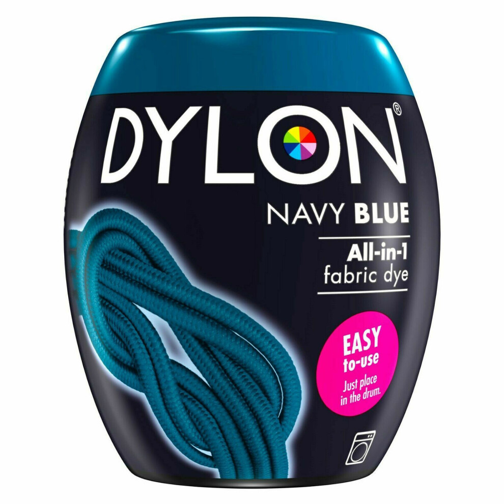 (Navy Blue) DYLON Washing Machine Fabric Dye Pod