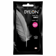 (Smoke Grey) DYLON Hand Fabric Dye Sachet For Clothes & Soft Furnishings, 50g