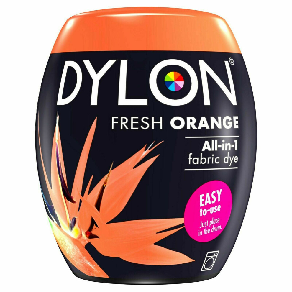 (Fresh Orange) DYLON Washing Machine Fabric Dye Pod