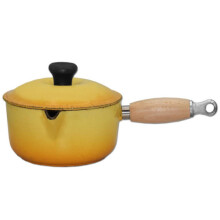 (18) Le Creuset Pan Replacement Sturdy Wooden Handle with Stainless Steel Ferrule