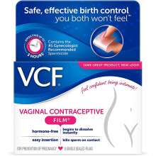 Vcf Vaginal Contraceptive Single Sealed Films - 9 Ea