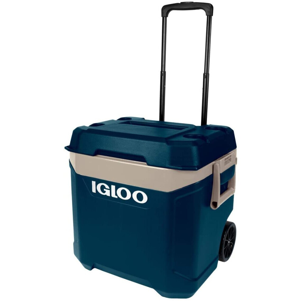 Igloo Maxcold Island Breeze 62 Quart 58 Liter Rolling Cool Box Ice Drinks Food Cooler