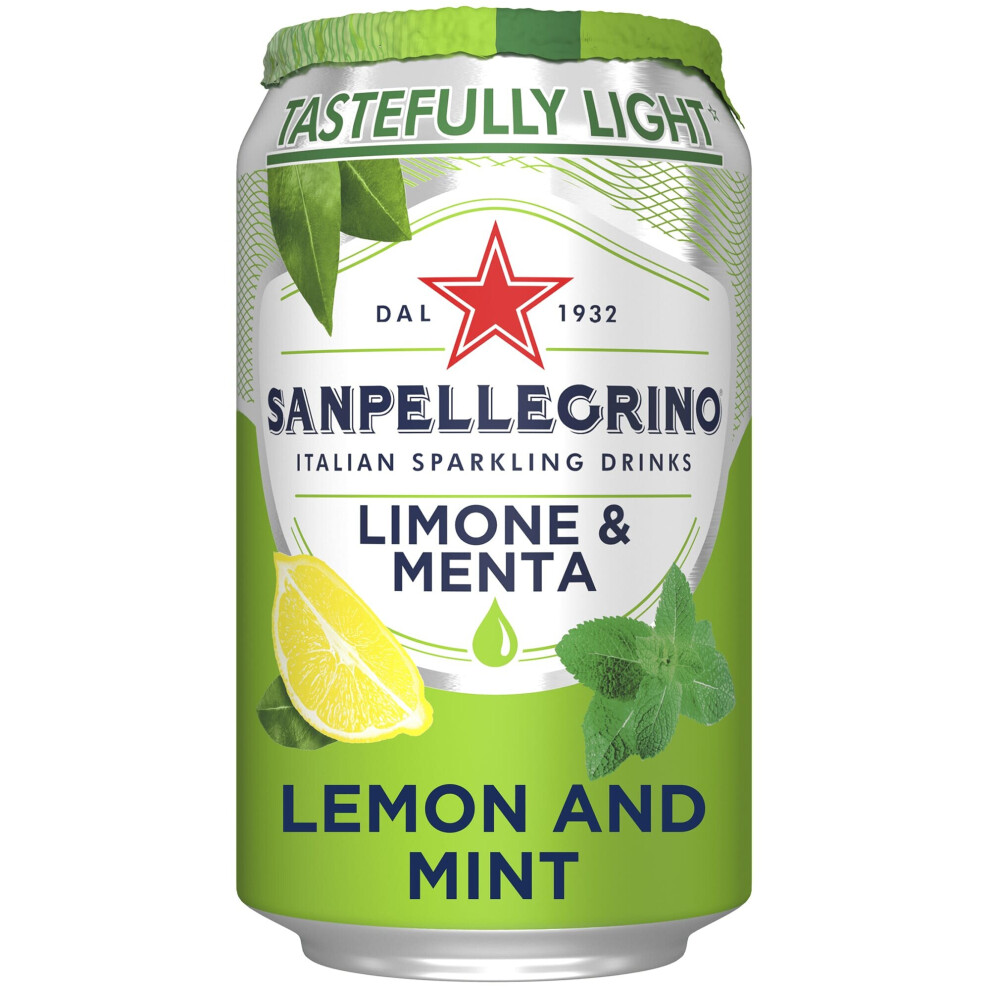 San Pellegrino Lemon & Mint Sparkling Drink - 12x33cl