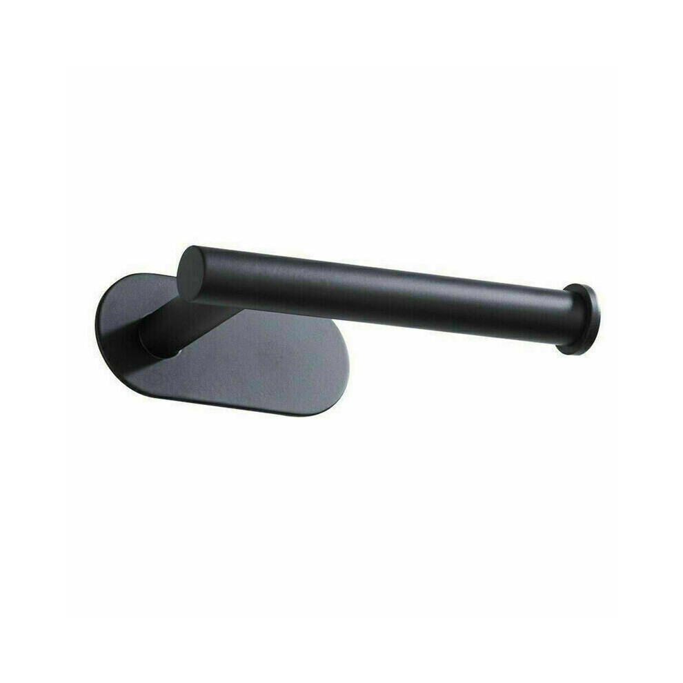 (Black) Wall Mount Toilet Roll Holders Chrome Self Adhesive-image-OPC-P7QB6TW-NEW