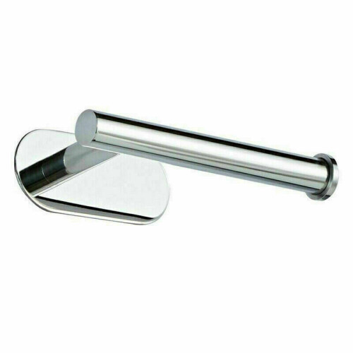 (Silver) Wall Mount Toilet Roll Holders Self Adhesive Stainless Steel