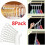 (White(8PCS)) 8Pcs Space Saving Hanger Closet Organizer Clothing 1