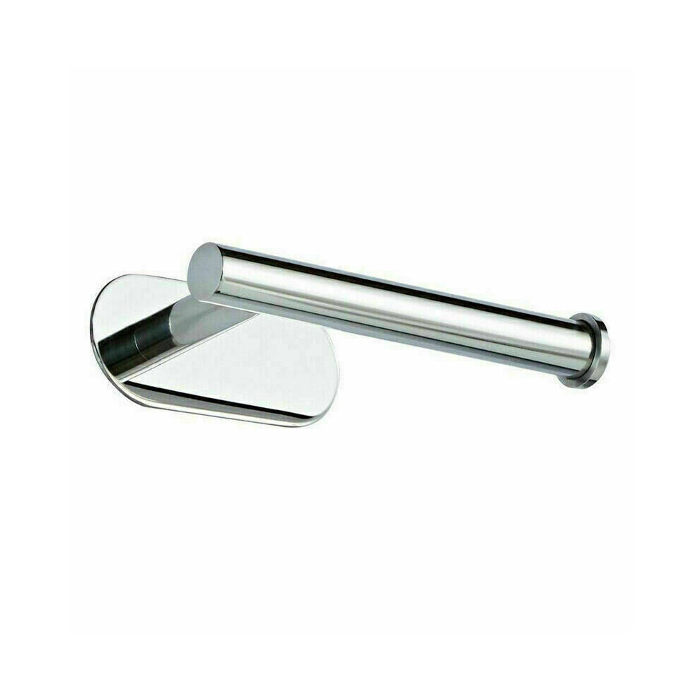 (Silver) Wall Mount Toilet Roll Holders Chrome Self Adhesive