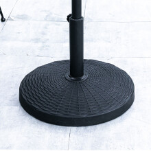 (14KG Resin Round Base) Sun Parasol Base Umbrella Shade Beach Weights Stand
