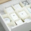 24X Adjustable Drawer Dividers Organiser Socks Make Up Plastic Closet Separators 2