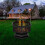 Hexagonal Fire Pit - Outdoor Oil Rubbed Bronze Fire Pit With BBQ Grill 12