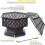 Hexagonal Fire Pit - Outdoor Oil Rubbed Bronze Fire Pit With BBQ Grill 7