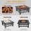 3-in-1 Square Fire Pit With Mesh Lid, Poker, BBQ Grill 5