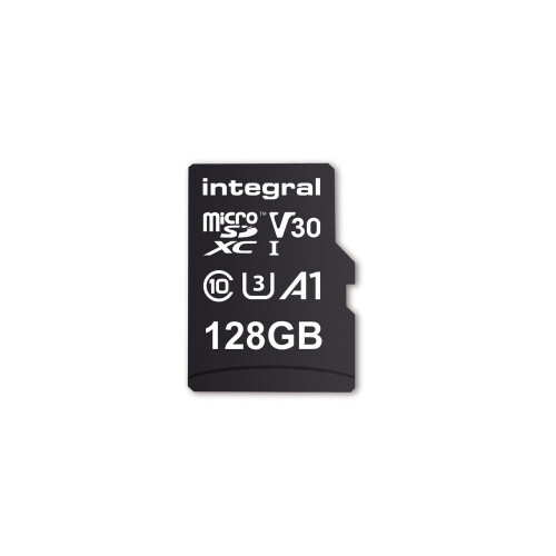 Integral Inmsdx128G-100V30 128Gb Micro Sd Card Microsdxc Uhs-1 U3 Cl10 V30 A1 Up To 100Mbs Read 45Mbs Write Memory Card Microsd Uhs-I