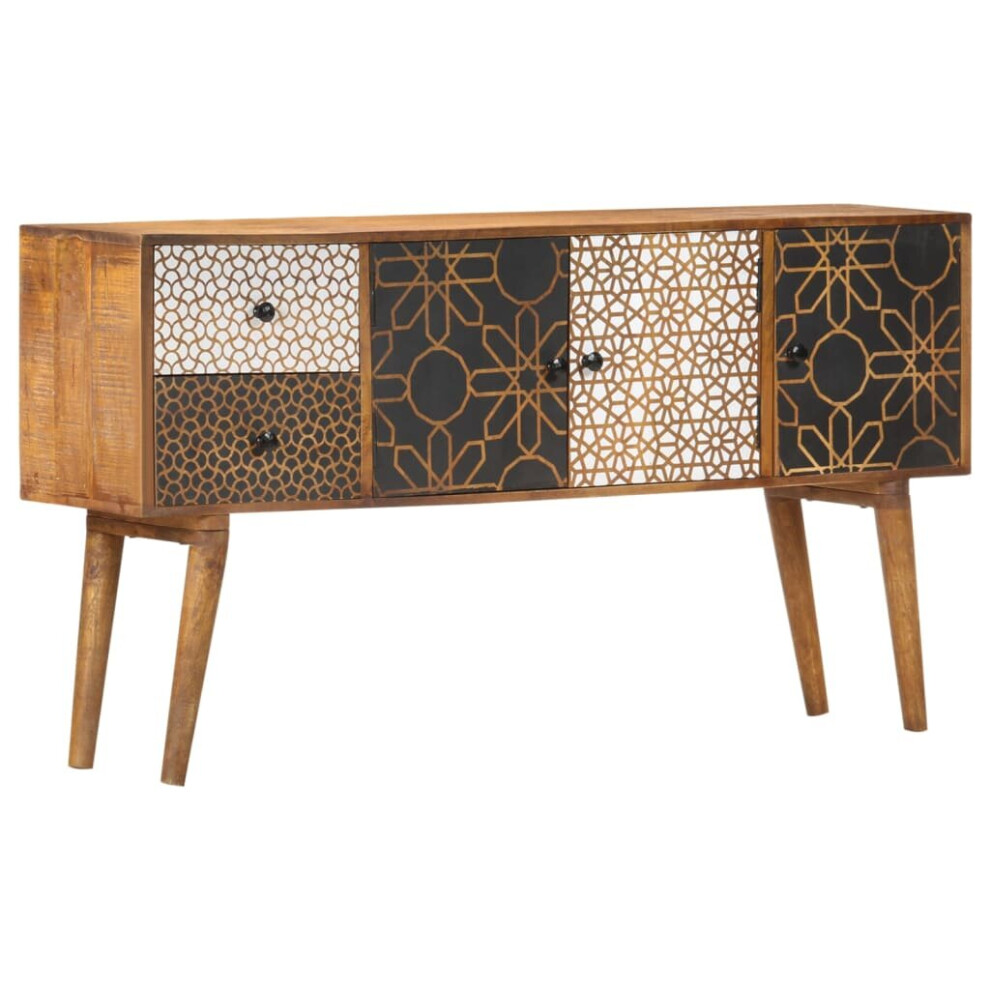 Vidaxl Solid Mango Wood Sideboard 130X30x70cm Cabinets Organiser Storage Stand