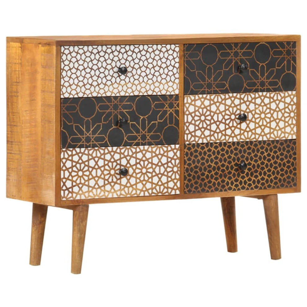 Vidaxl Solid Mango Wood Sideboard 90X30x70cm Cabinets Organiser Storage Stand