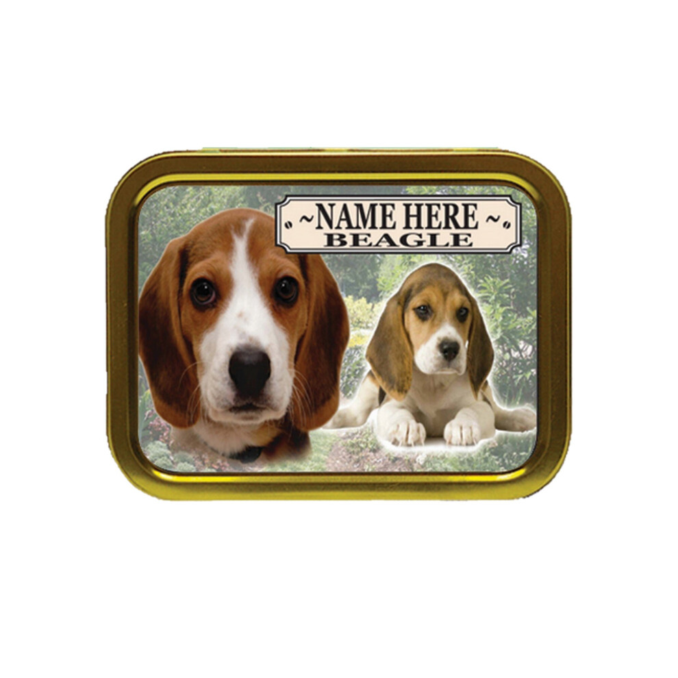 Personalised Gift Products Personalised Beagle Dog Breed Tobacco Tin Gift & Smoking Products