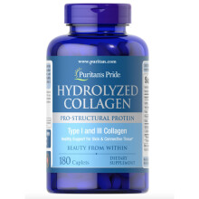 PURITAN'S Pride HYDROLYZED Collagen 1000 MG 180 CAPLETS