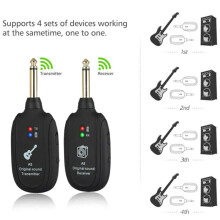 UHF Wireless Guitar System Transmitter & Receiver Rechargeable 50M Range