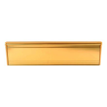 (Gold Effect, Brush and Cover) Letterbox Cover Draught Excluder with Brush or Brush & Flap White Brown Draft