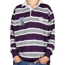 (L) Scottish Rugby Shirt Mens Edinburgh 62 High Design Purple Grey