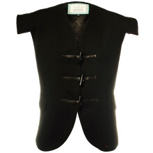 (XS) Waistcoat Wool Jacobite Black