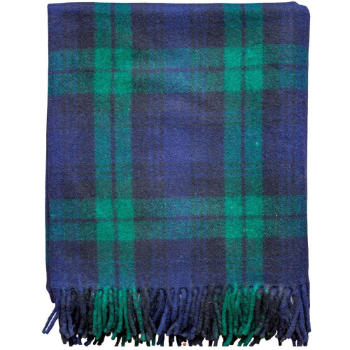 Tweed Blanket Black Watch Tartan 75% Wool