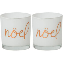 Yankee Candle Set of Two Christmas Noel Votive Holders