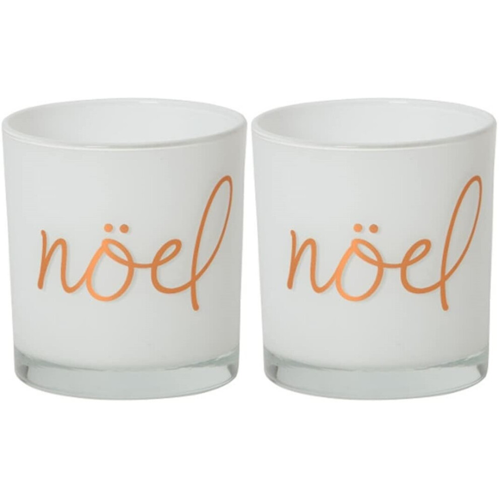 Yankee Candle Set Of Two Christmas Noel Votive Holders