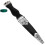 Sgian Dubh Plated Open Knot and Emerald Hued Cap on Weave Handle 1