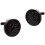 Mens Cufflinks with Lion Rampant Design Jet Black 2