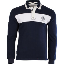 (M) Gents L-S Ssg Rugby Shirt Navy-White