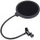 Mavis Laven Mic Pop Filter, Studio Recording Pop Shield with Clamp Spray Proof Cover 15.5cm 6