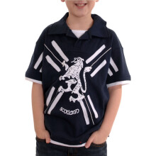 (7-8 Years) Kids Scotland Layered Polo Shirt Navy