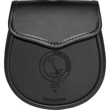 Hopkirk Leather Day Sporran Scottish Clan Crest
