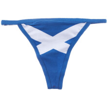 Ladies Underwear Saltire/Tartan Comfy Thong G-String Panty