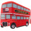 Edinburgh Double-Decker Bus Fridge Magnet - Authentic Scottish Souvenir 1