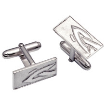 Cufflinks Sterling Silver Oblong Decorated Interweave Fragment