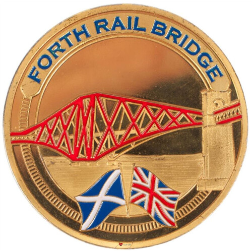 Scotland Souvenir Coin Forth Rail Bridge 40mm