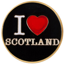 Scotland Souvenir Coin I Heart Scotland 2015 40mm