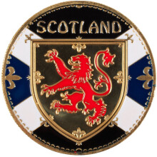 Scotland Souvenir Coin Scotland Arms 40mm