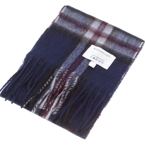 Mini Edin Lambswool Scarves Thomson Navy