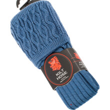 (Blue, UK 9-13) Kilt Hose Socks Plain in 8 Plain Colours UK 6-9 UK 9-13
